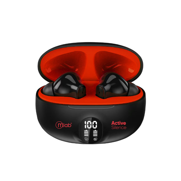AUDIFONOS BT ACTIVE SILENCE NEGRO/ROJO MLAB 9363