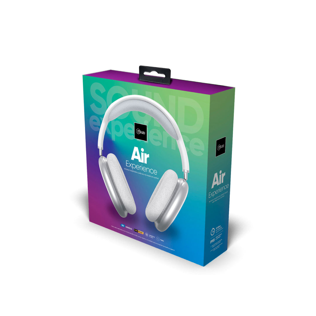 AUDIFONOS BT AIR EXPERIENCE SILVER MLAB