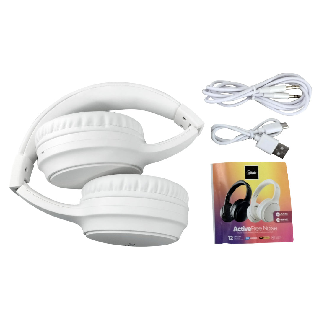 AUDIFONOS BT ANC+ENC ACTIVE FREE NOISE BLANCO MLAB 9375
