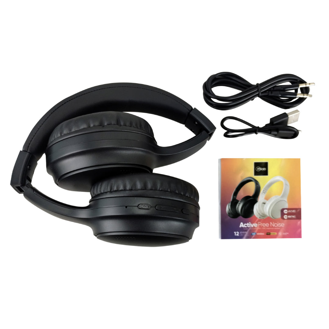 AUDIFONOS BT ANC+ENC ACTIVE FREE NOISE NEGRO MLAB 9374