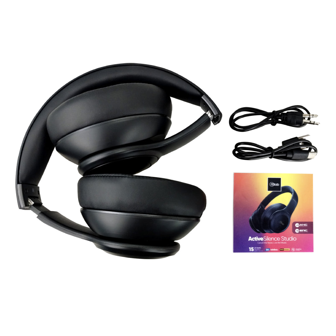 AUDIFONOS BT ANC+ENC ACTIVE SILENCE STUDIO MLAB 9376