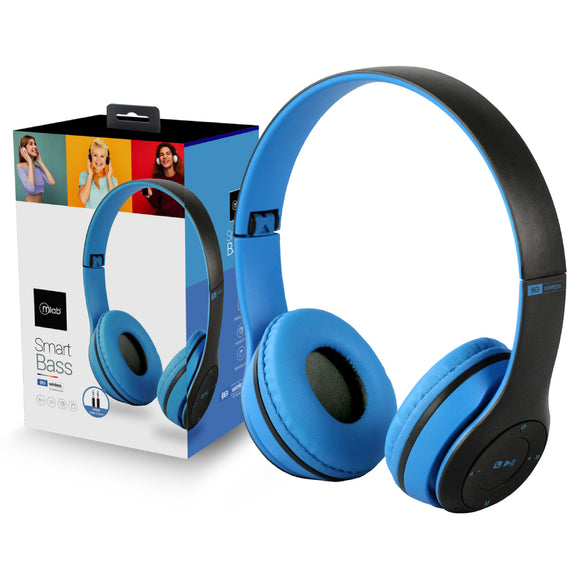 AUDIFONOS BT AZUL SMART-BASS MLAB 9067