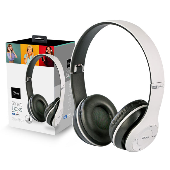 AUDIFONOS BT BLANCO SMART-BASS MLAB 9065