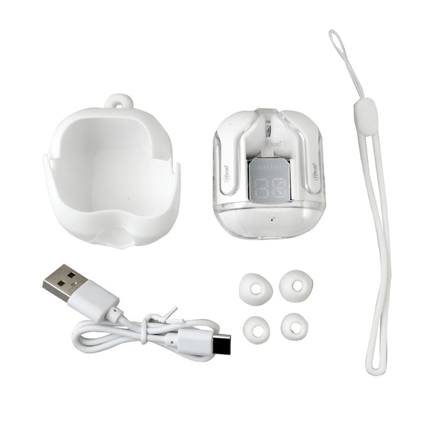 AUDIFONOS BT GLASS CRYSTAL BLANCO MLAB 9354