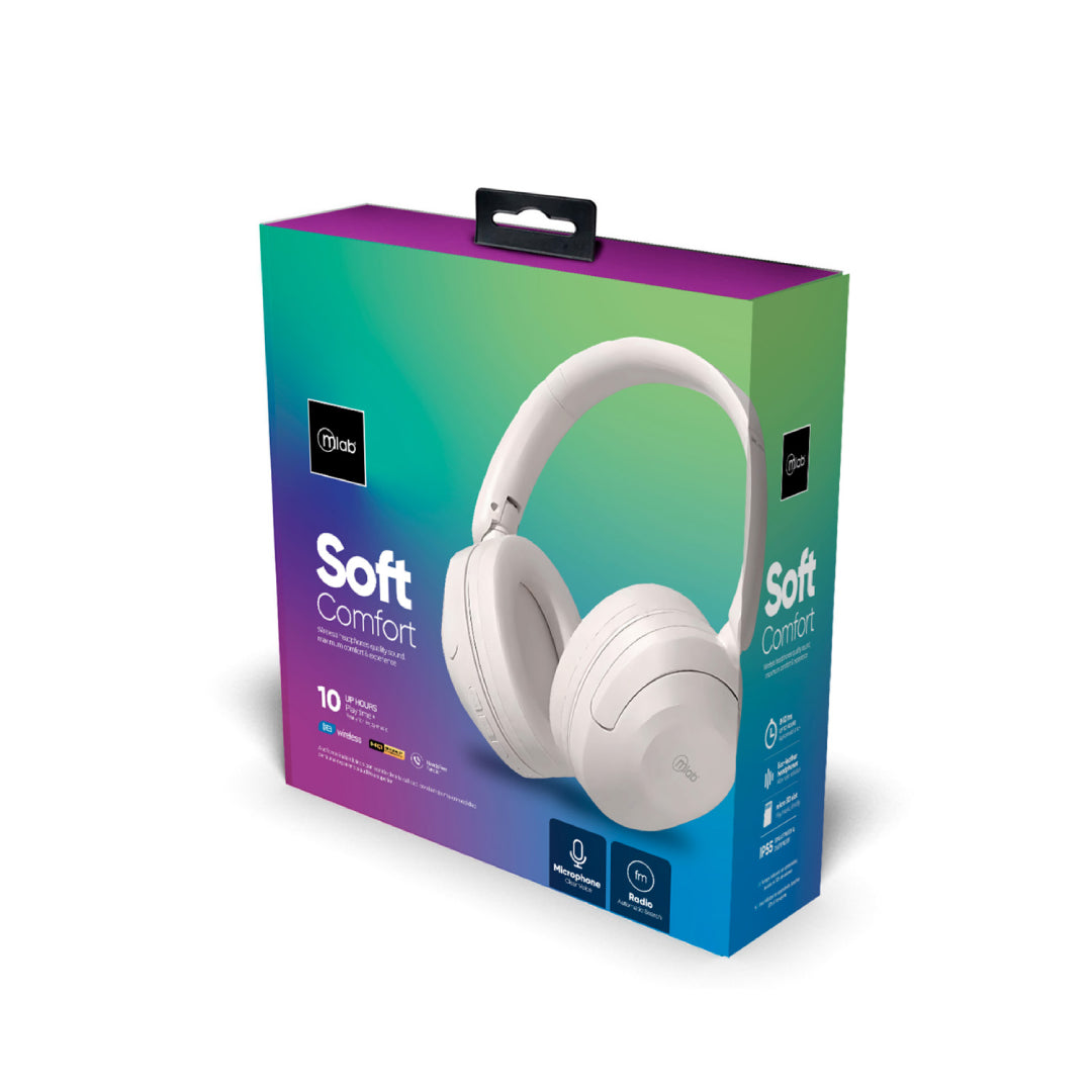 AUDIFONOS BT SOFT COMFORT BLANCO MLAB 9373