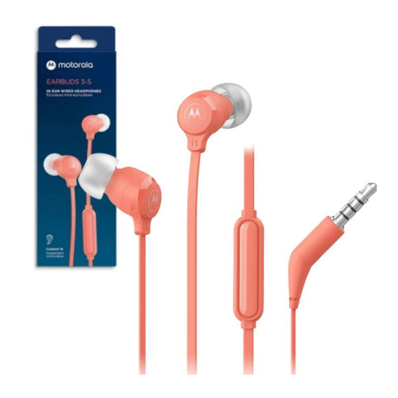 AUDIFONOS M/LIBRES ROSA EARBUDS3-S MOTOROLA