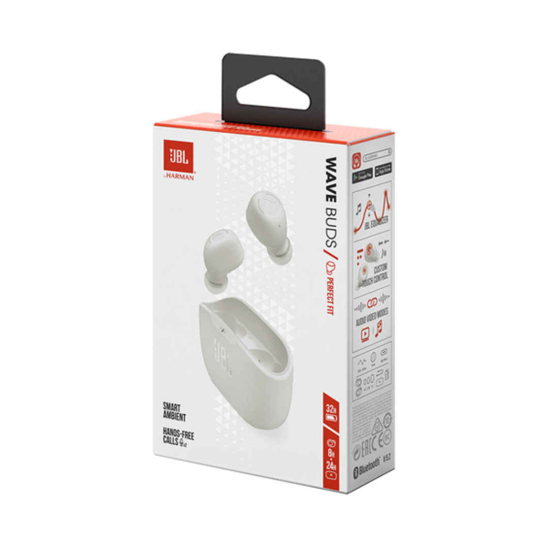 AUDIFONOS WAVE BUDS BLANCO JBL