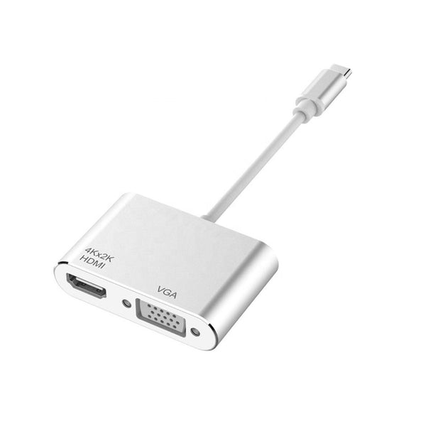 Adaptador Tipo C A HDMI 4k + VGA Birlink