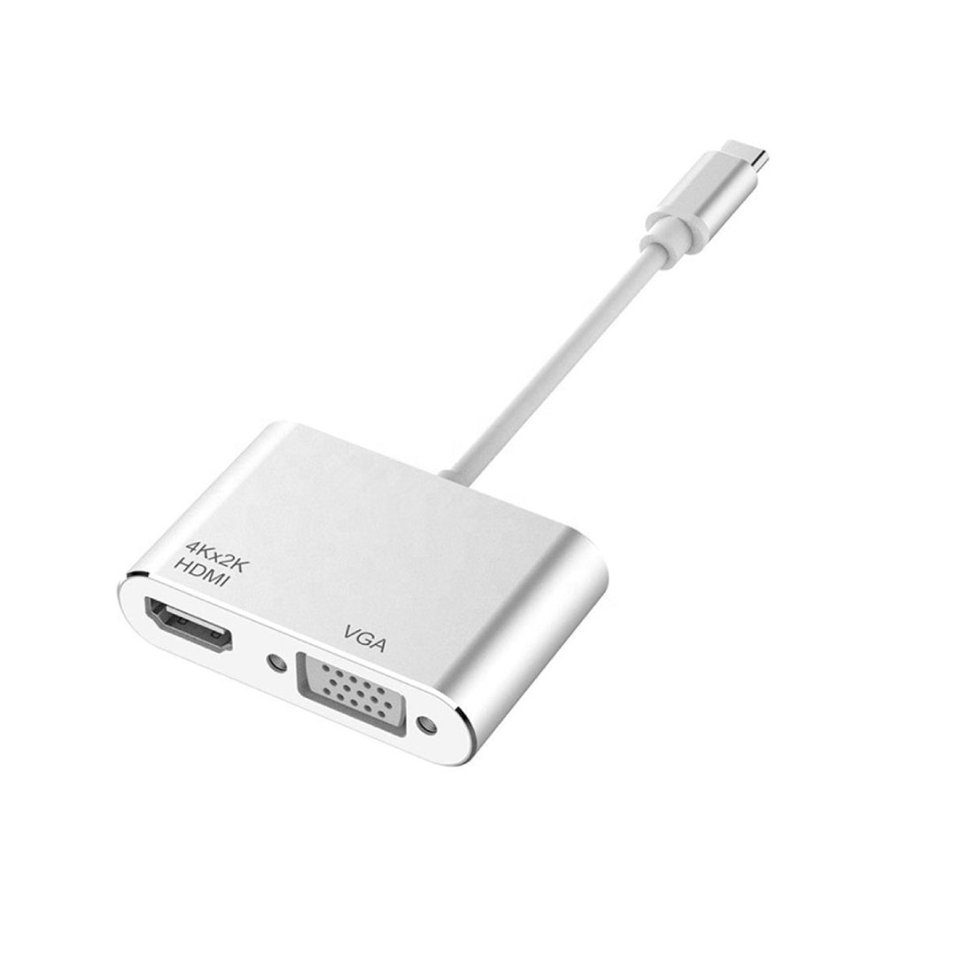 Adaptador Tipo C A HDMI 4k + VGA Birlink