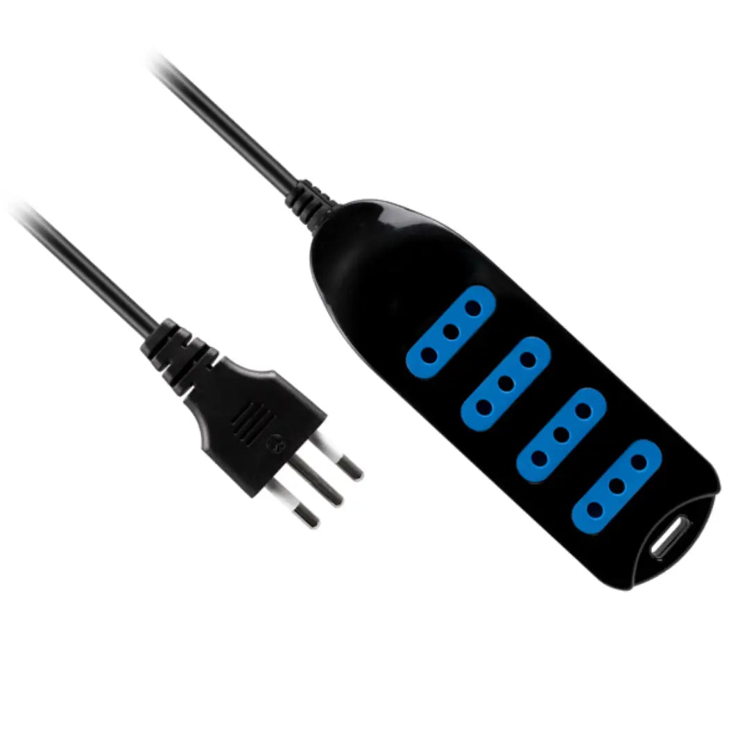 Alargador De Corriente 5M 4POS NEGRO PHILCO 450N