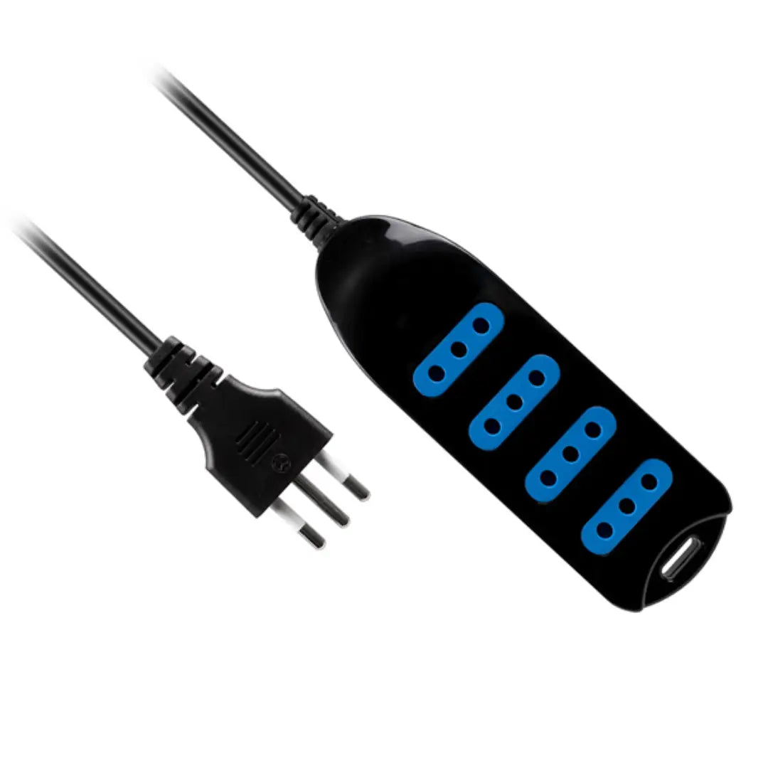 Alargador De Corriente 1.5M 4POS NEGRO PHILCO 415N