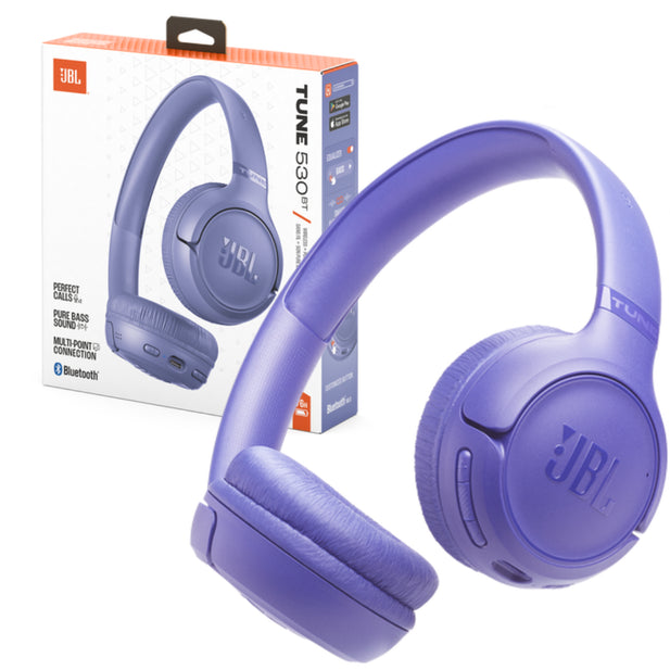 Audífonos JBL Tune 530BT Purpura On-Ear 76h Bluetooth 6.0 Pure Bass Plegable