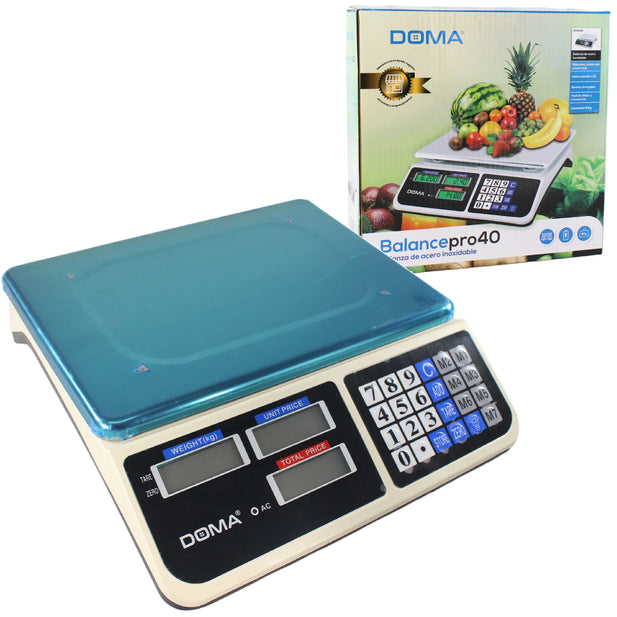 BALANZA DIGITAL DE 40KG RECARGABLE DOMA DM0046