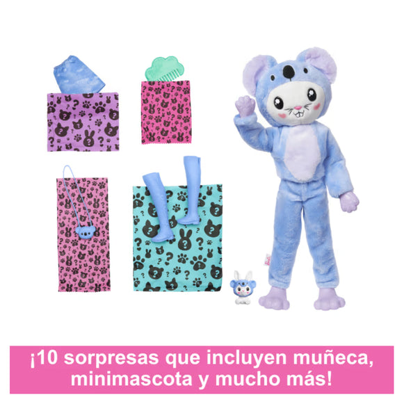 BARBIE CUTIE REVEAL CONEJITO DISFRAZADO DE KOALA HRK22 HRK26