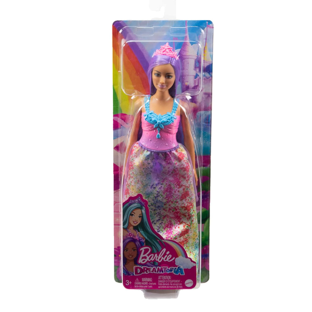 BARBIE DREAMTOPIA PRINCESAS CABELLO MORADO HGR13 HGR17