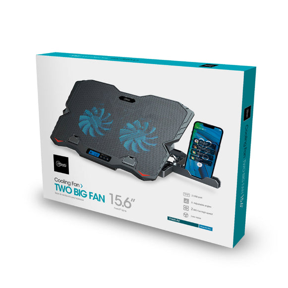 BASE VENTILADOR PARA NOTEBOOK TWO BIG FAN 15.6" MLAB