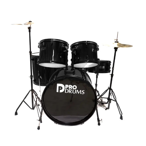 BATERIA PARA ADULTO DE 5 PIEZAS NEGRO PRO DRUMS PRD05-BK