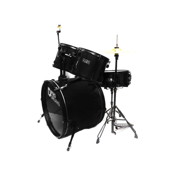 BATERIA PARA ADULTO DE 5 PIEZAS NEGRO PRO DRUMS PRD05-BK