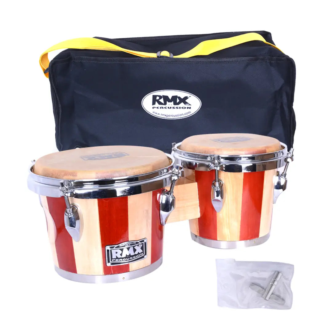 BONGO 7" + 8" NATURAL - RAYAS CON FUNDA W7080/CN RMX