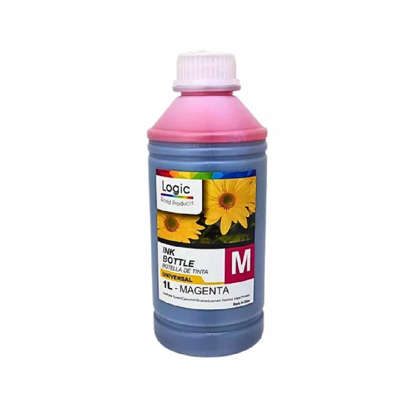 BOTELLA DE TINTA UNIVERSAL MAGENTA 1L LOGIC