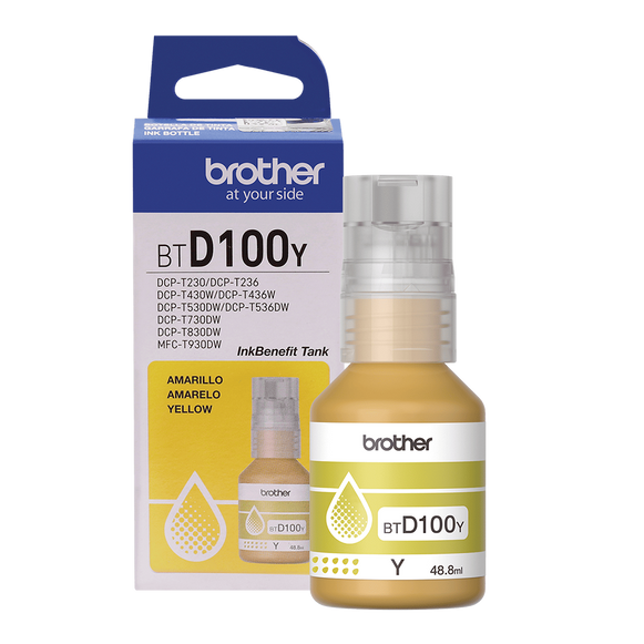 TINTA BTD100Y AMARILLA BROTHER
