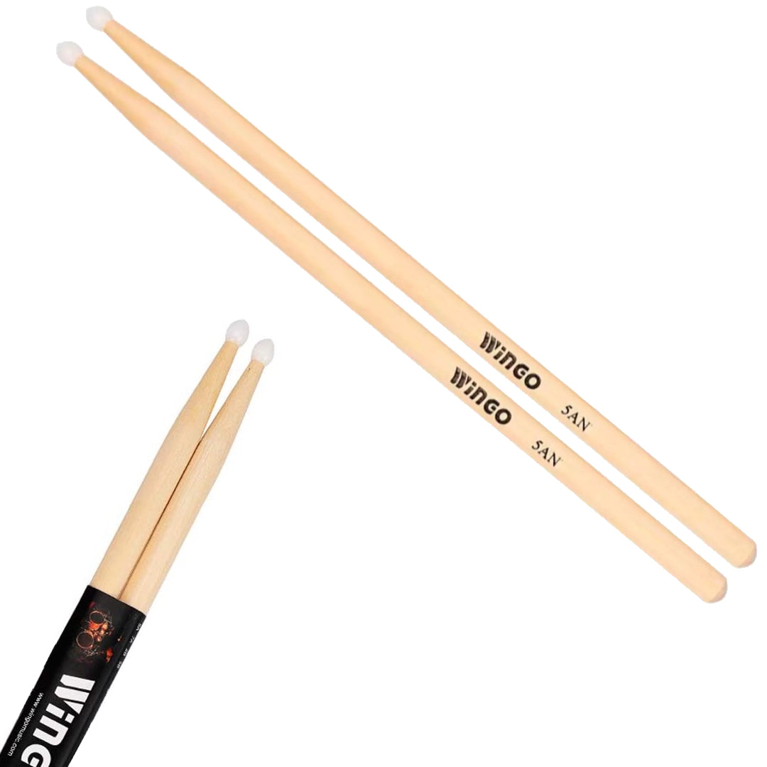 Baqueta Madera 5AN Wingo Punta Nylon