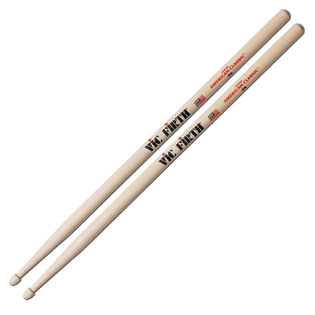 Baquetas 7A Punta de Madera Vic Firth