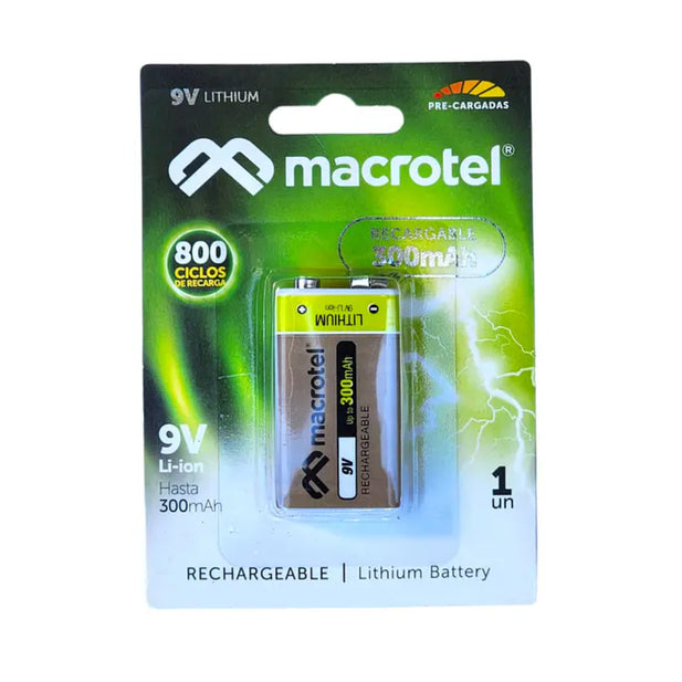 Bateria Recargable 9V Macrotel