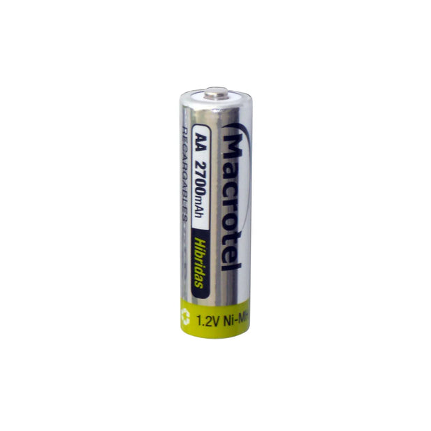 Baterias Pila AA UNIDAD Macrotel Recargable 2700 mAh