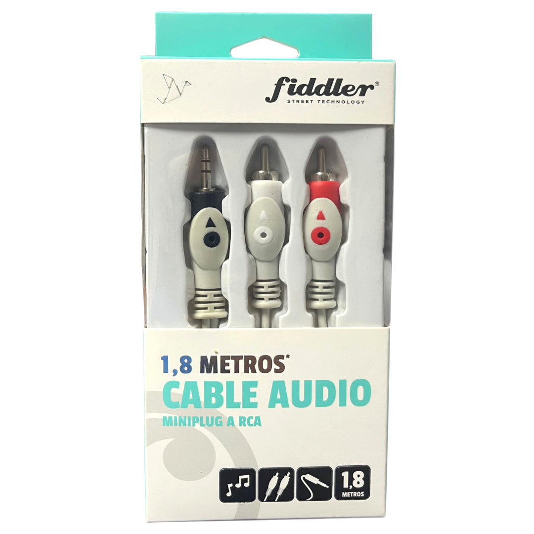 CABLE 2RCA A PLUG 1.8 METROS FIDDLER FD-3190PRO