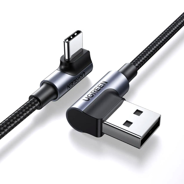 CABLE CURVO USB-A/USB-C 3A UGREEN US176