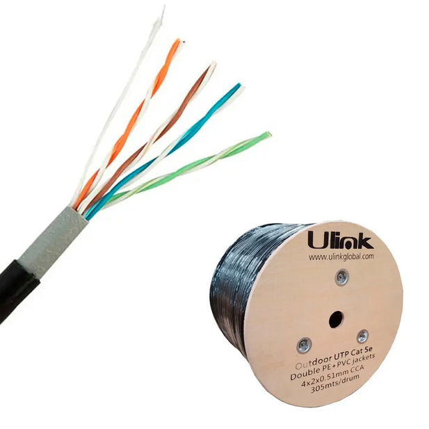 CABLE DE RED EXTERIOR CAT5E 305M ULINK 0210086