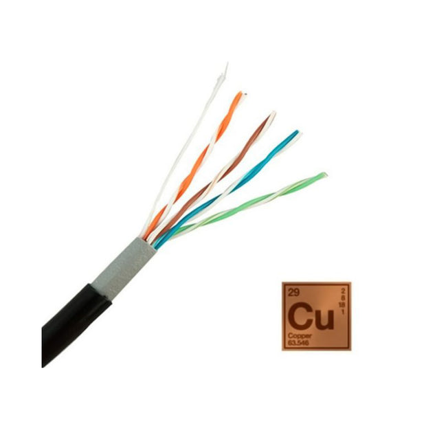 CABLE DE RED EXTERIOR CAT6 100M 100% COBRE ULINK 0210132