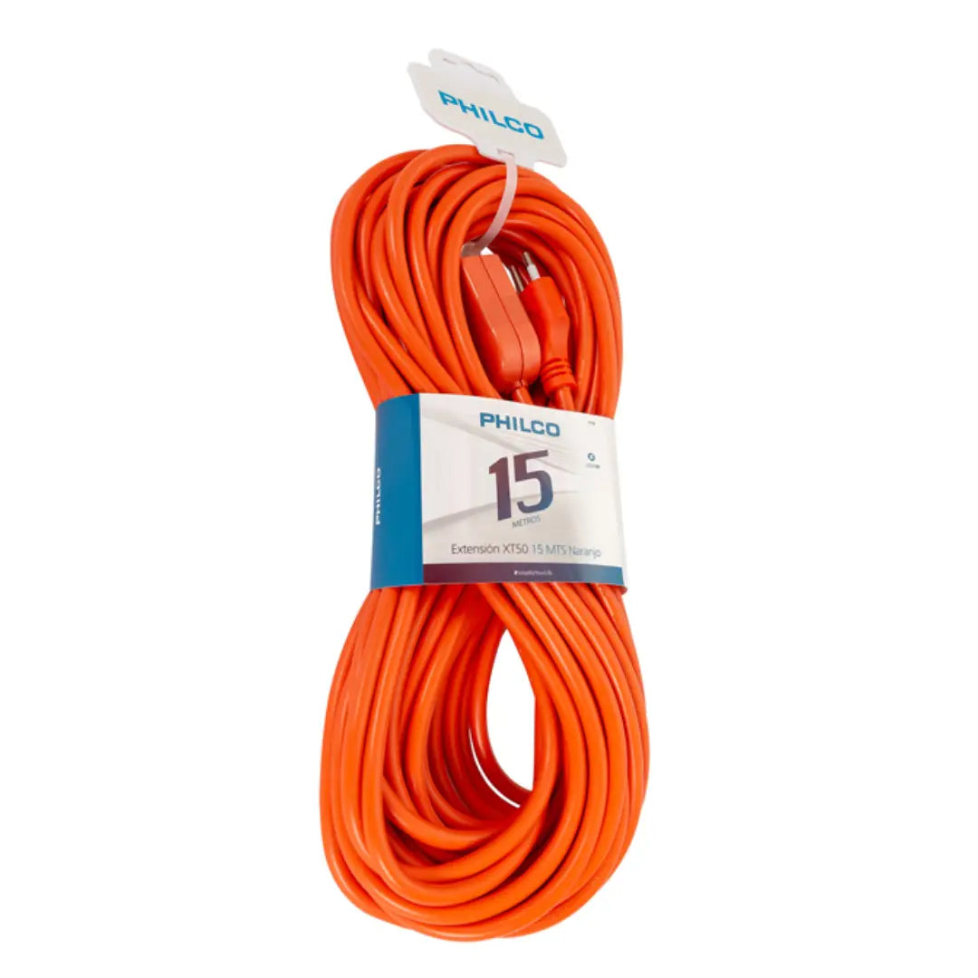 CABLE EXTENSION 15MT NARANJA XT50 PHILCO