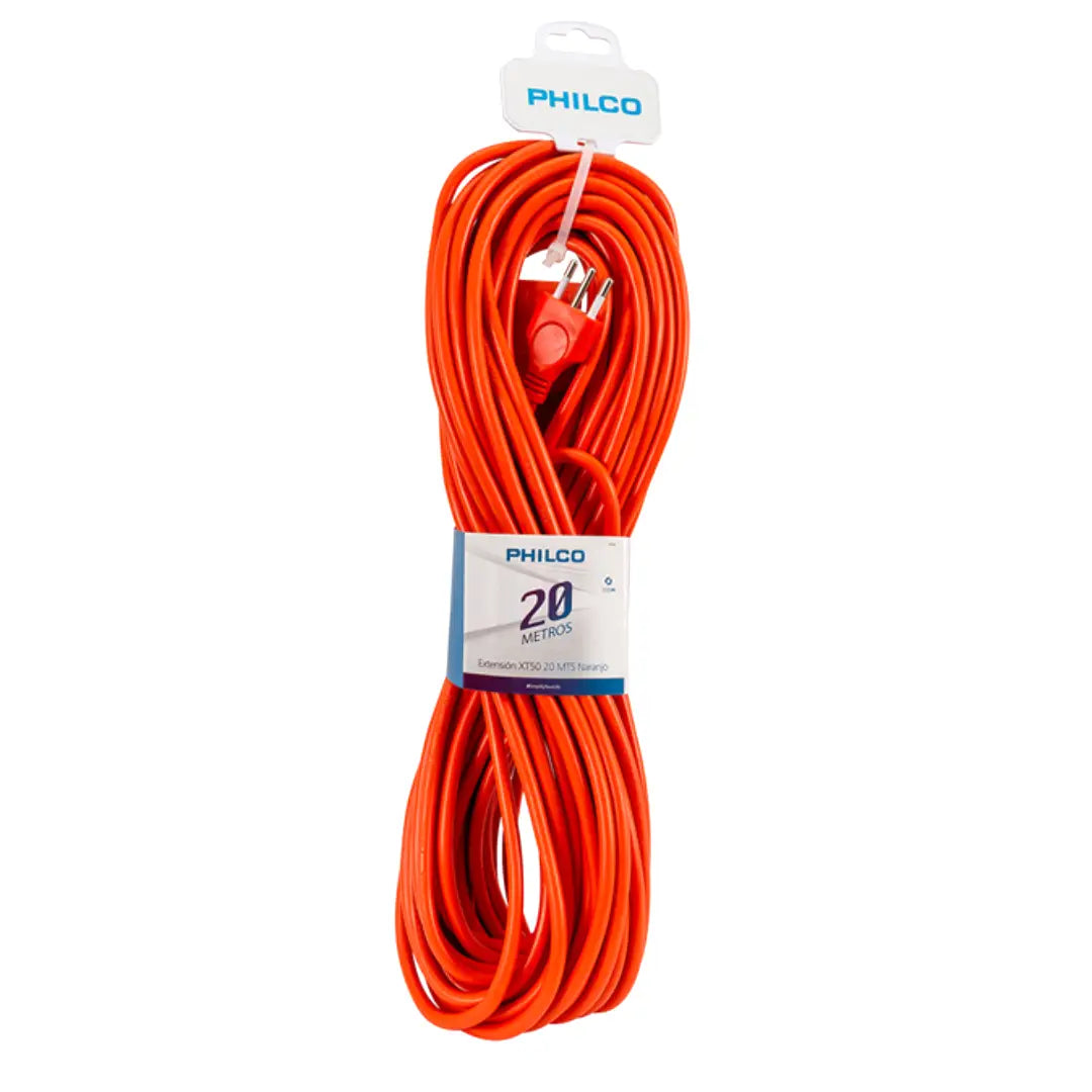 CABLE EXTENSION 20MT NARANJA XT50 PHILCO