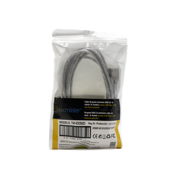 CABLE EXTENSION USB 3MT TECMASTER TM-100520