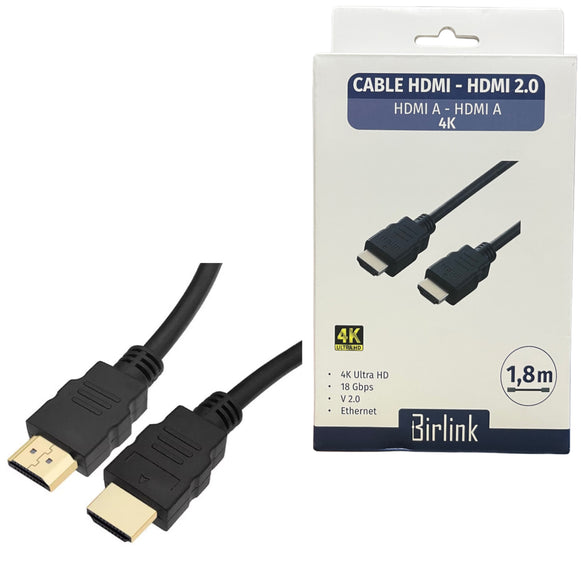 CABLE HDMI 1.8 METROS 4K BIRLINK BR10436