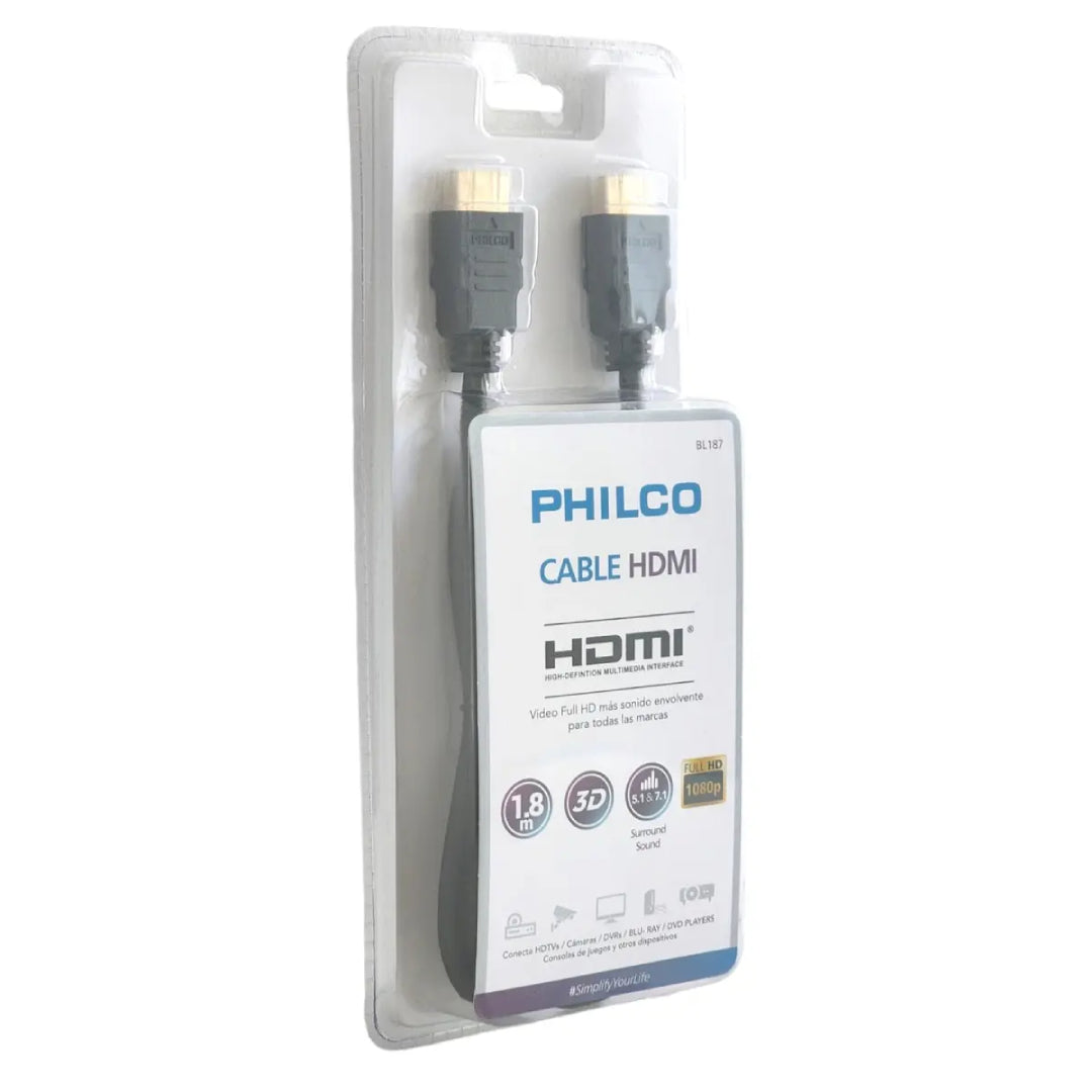 CABLE HDMI 1.8M PHILCO BL187