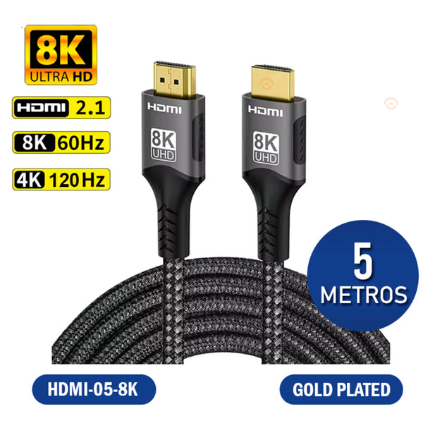 CABLE HDMI 2.1 8K 5 METROS EVOTECH HDMI-05-8K