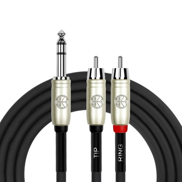 CABLE PLUG 6.3 ST A 2 RCA 2 METROS Y-344PR KIRLIN