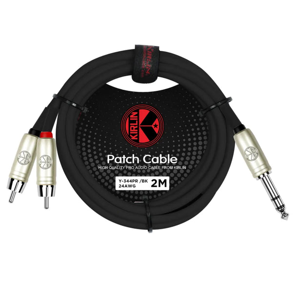 CABLE PLUG 6.3 ST A 2 RCA 2 METROS Y-344PR KIRLIN