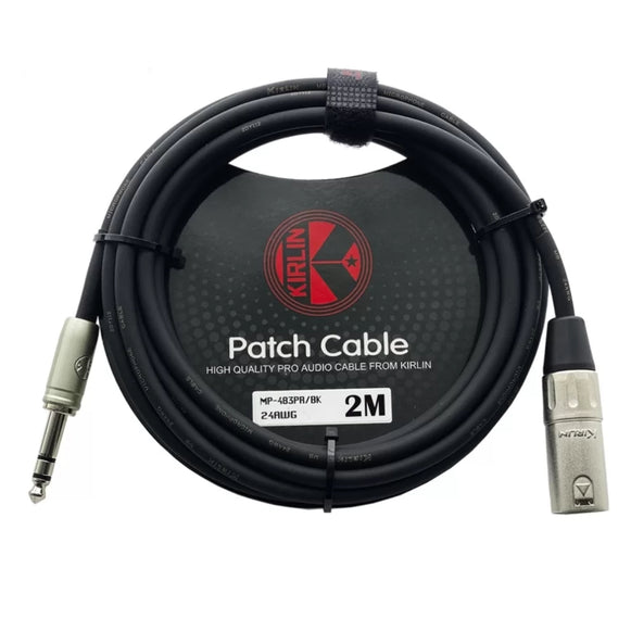 CABLE PLUG STEREO A XLR M 2M KIRLIN MP-483PR