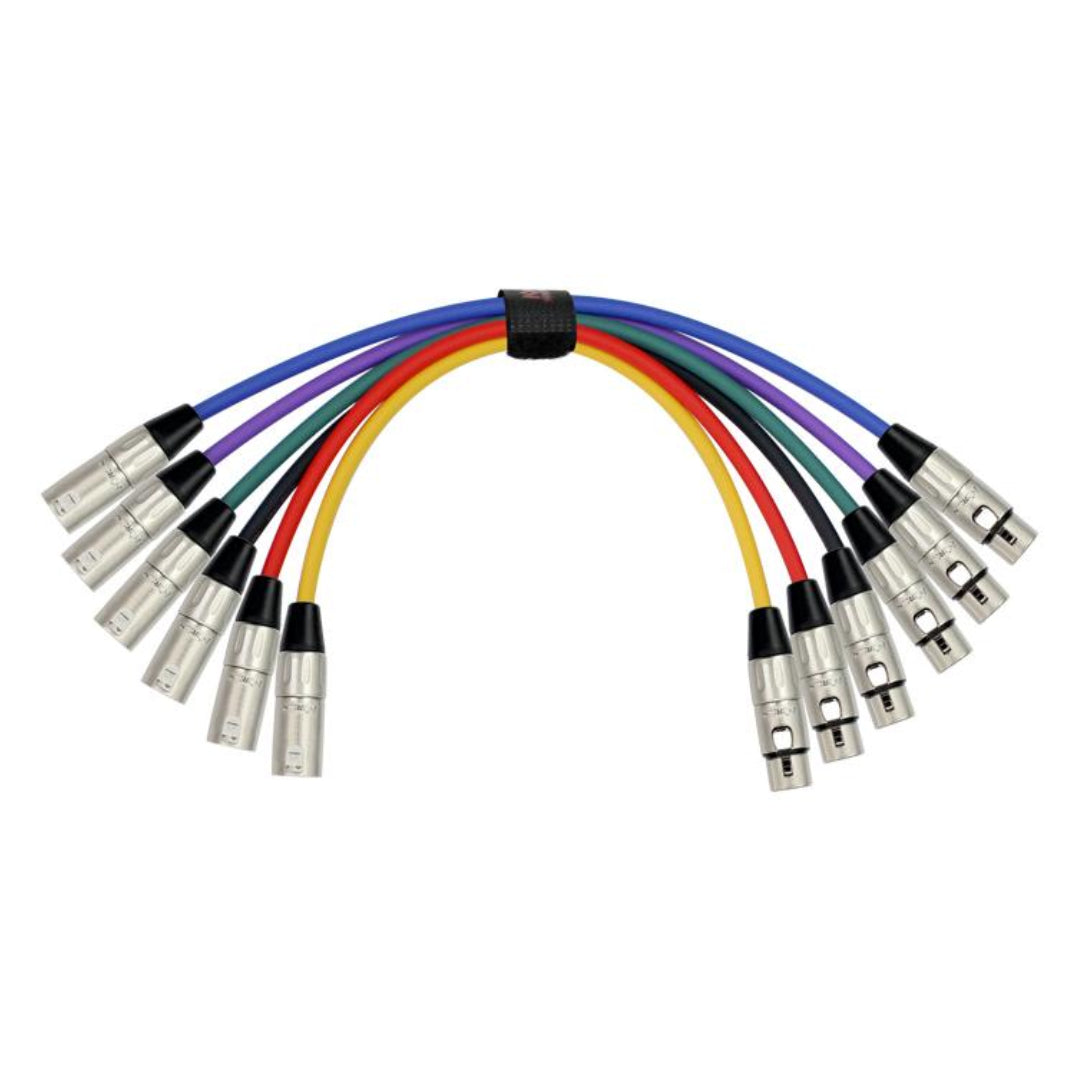 CABLE XLR H - XLR M 1M COLORES (UNIDAD) MP6 480PB KIRLIN