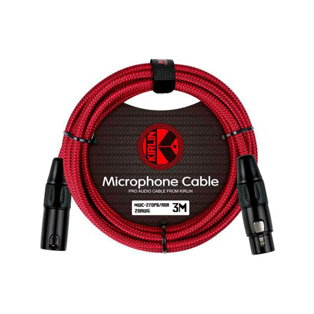 CABLE XLR H - XLR M 3 METROS KIRLIN MWC-270RD