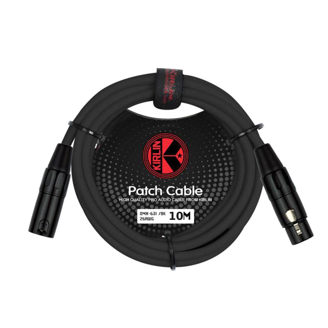 CABLE XLR PARA DMX 10M KIRLIN DMX 631 BK Fotosol cable-xlr-para-dmx-10m-kirlin-dmx-631-bk-fotosol