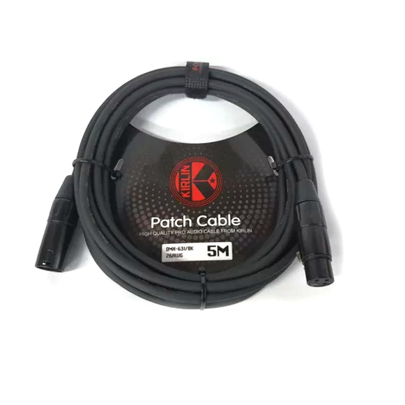 CABLE XLR PARA DMX 5M KIRLIN DMX-631/BK