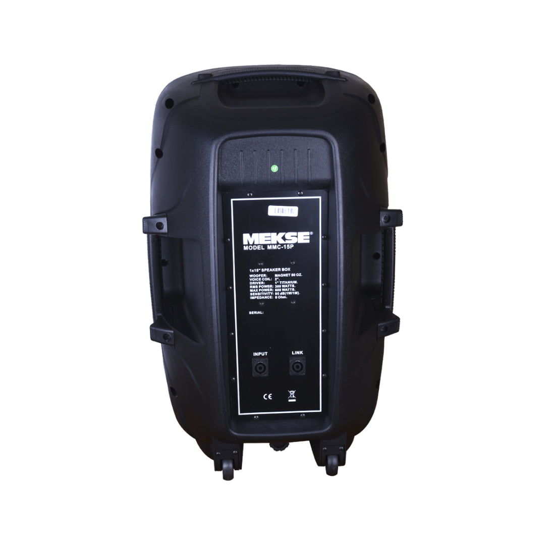 CAJA ACUSTICA PASIVA 15" C/CROSSOVER 300W 2 VIAS MEKSE