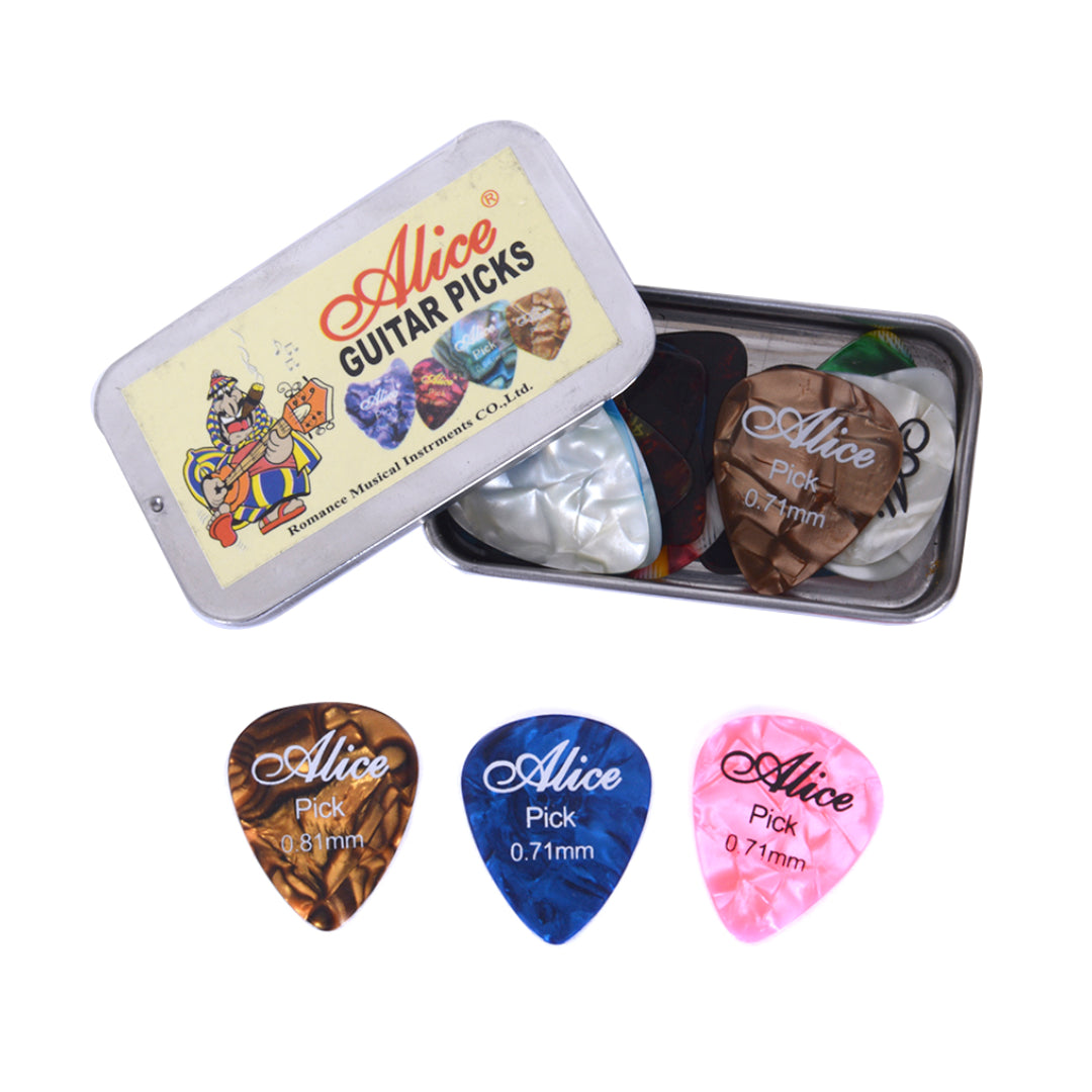 CAJA METALICA UÑETA 25 UNIDADES DIFERENTES MEDIDAS ALICE