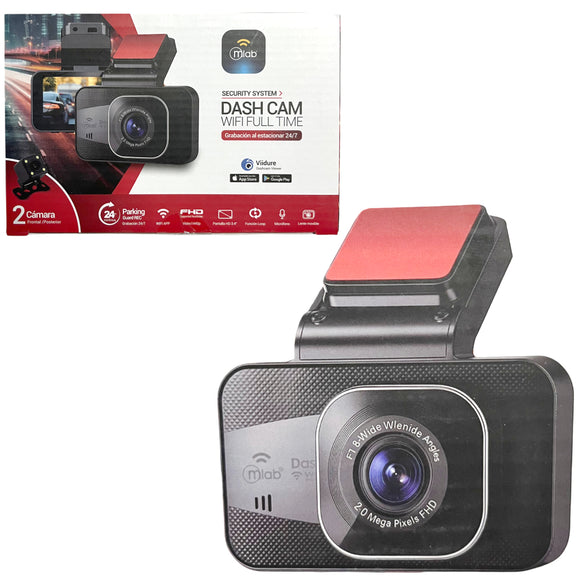 CAMARA DE AUTO DASH CAM WIFI 24-7 1080P MLAB 9611