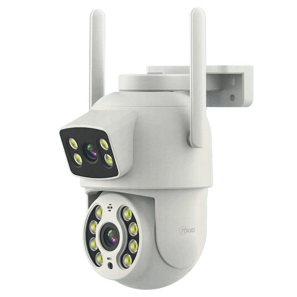 CAMARA DE SEGURIDAD DOBLE LENTE FULL HD MLAB 9419